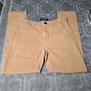 H&M Originals 48 Slim Fit khaki pants Boys size 14 ADJUSTABLE WAIST 26Wx24L